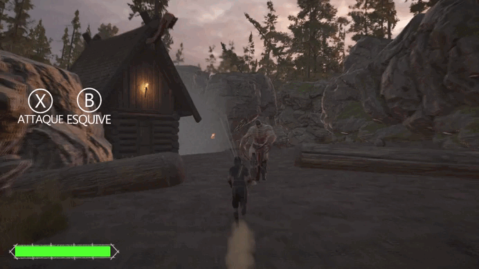 Démon d'Helheim — AOE retardée obligeant le dash